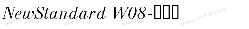 NewStandard W08字体转换